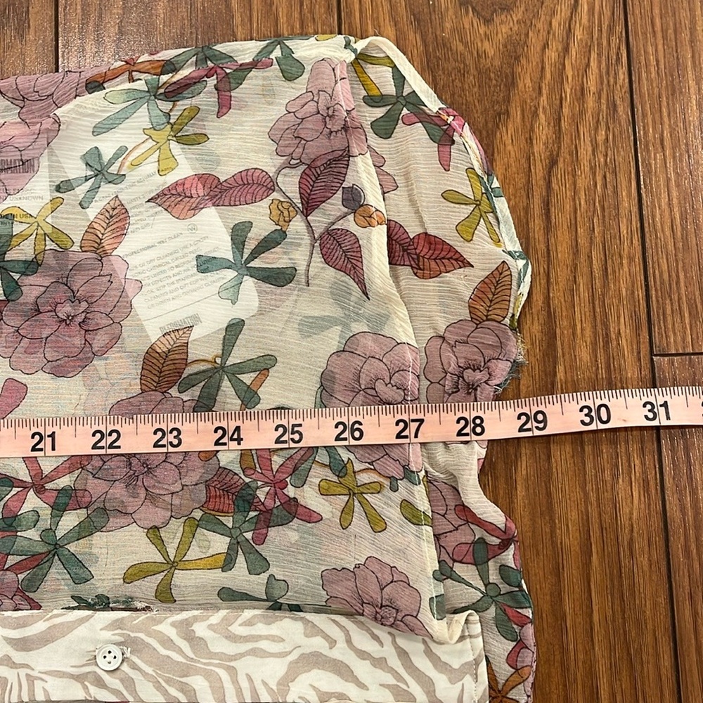 Reformation Floral Patchwork Button Down Shirt - Picture 9 of 12